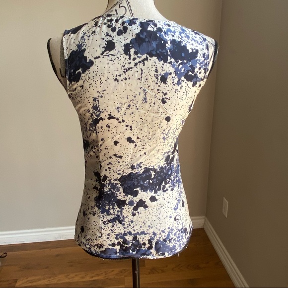 Teenflo Sleeveless silk printed ruffle blouse - Picture 5 of 10